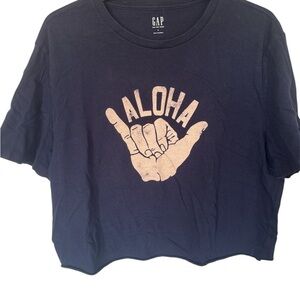 GAP Dark Blue Aloha Tee